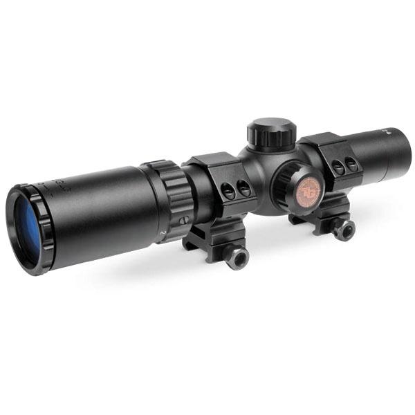 Truglo Tru-Brite 30 Hunter Rifle Scope - 1-4x24mm 30mm CIR Rings Matte TG8514BC