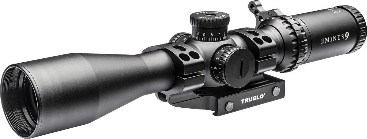Truglo EMINUS9 Rifle Scope - 3-9x42mm 30mm Illum. TacPlex Reticle w/ APTUS-M1 Mount Black