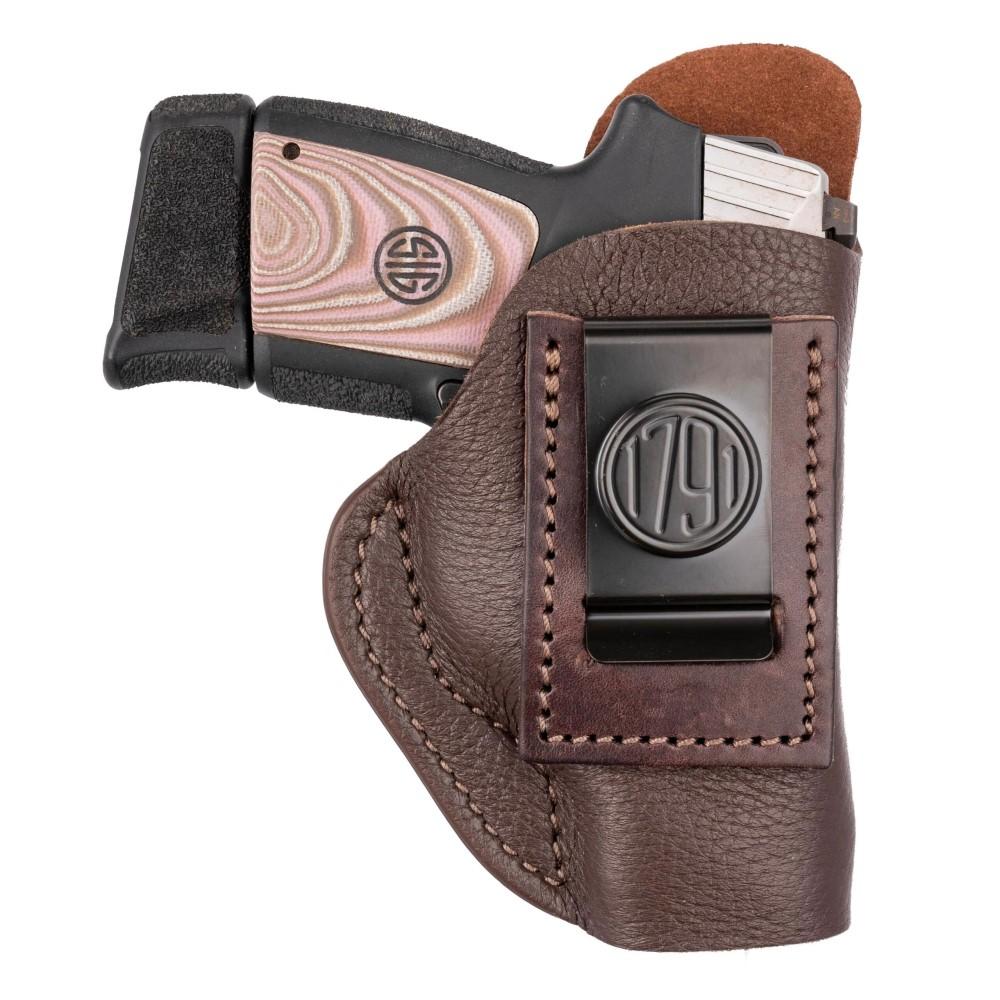 1791 Gunleather Fair Chase Deer Skin IWB Holster Size 1 Brown LH