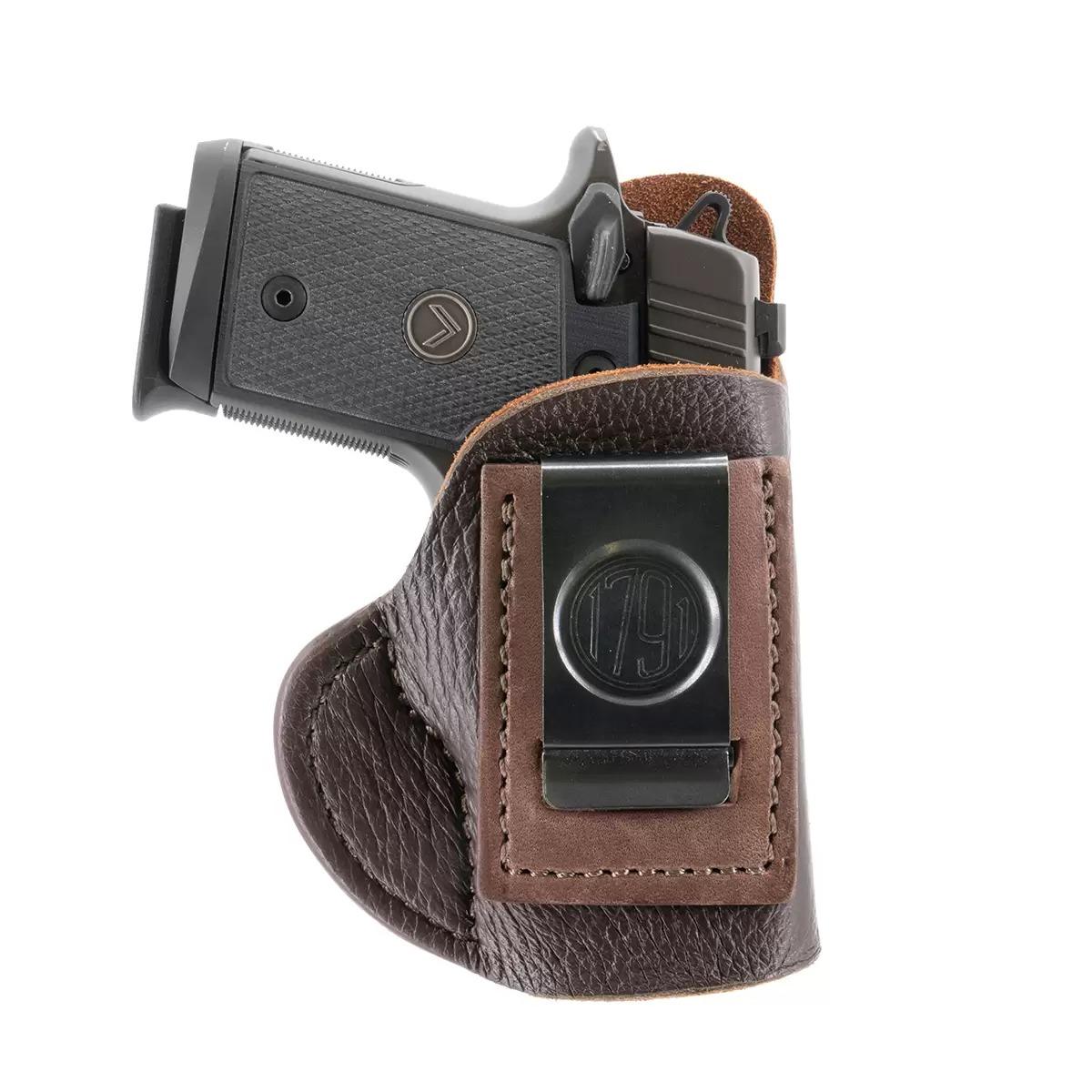 1791 Gunleather Fair Chase Deer Skin IWB Holster Size 4 Brown RH