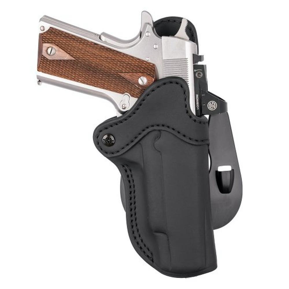 1791 Gunleather Optic OWB Paddle Size 1 Holster Stealth Black RH