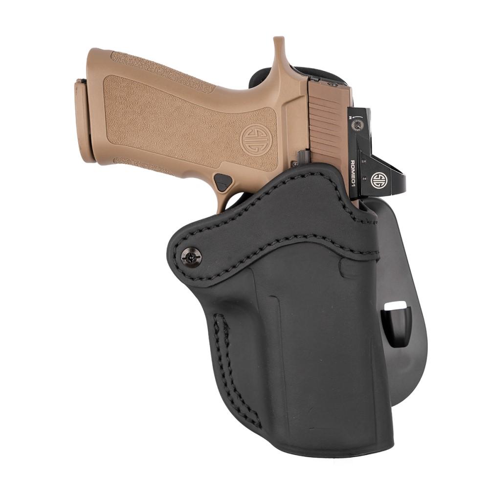 1791 Gunleather Optic Ready OWB Paddle Holster Size 2.4 Stealth Black RH