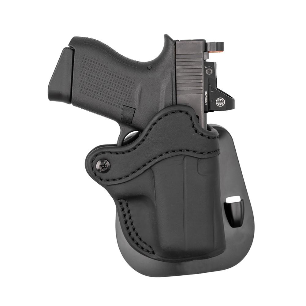 1791 Gunleather Optic Ready OWB Paddle Holster Compact Stealth Black RH