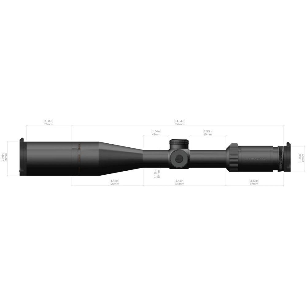 ZeroTech Thrive HD Rifle Scope 2.5-15x50 30mm SFP PHR-ii MOA Illum Black