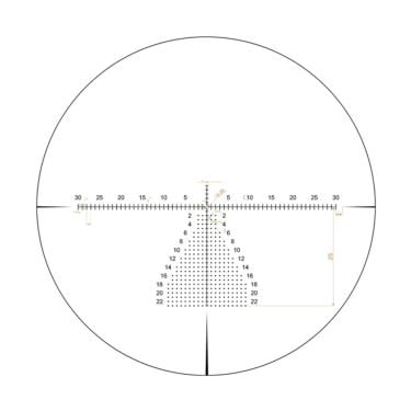 Riton 5 Conquer 5-25x56 Rifle Scope 34mm FFP MOR (MOA) Reticle Illum Black