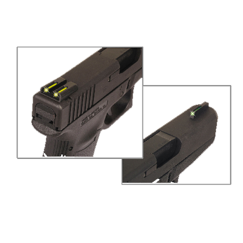 TruGlo TFO Sight Set for Glock 20/21/29/30/31/32/37/41 Steel Tritium Fiber Optic