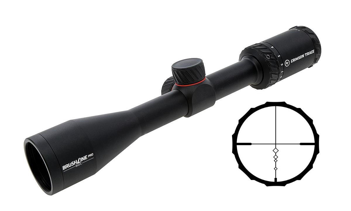 Crimson Trace Brushline Pro 3-9x40 1" 350leg Riflescope 01-01220