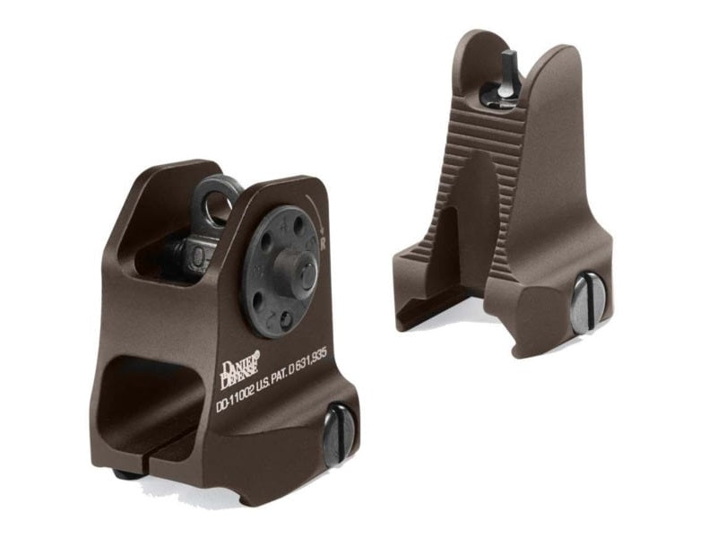 Daniel Defense Front/Rear Sight Combo Brown 19-088-09116-011