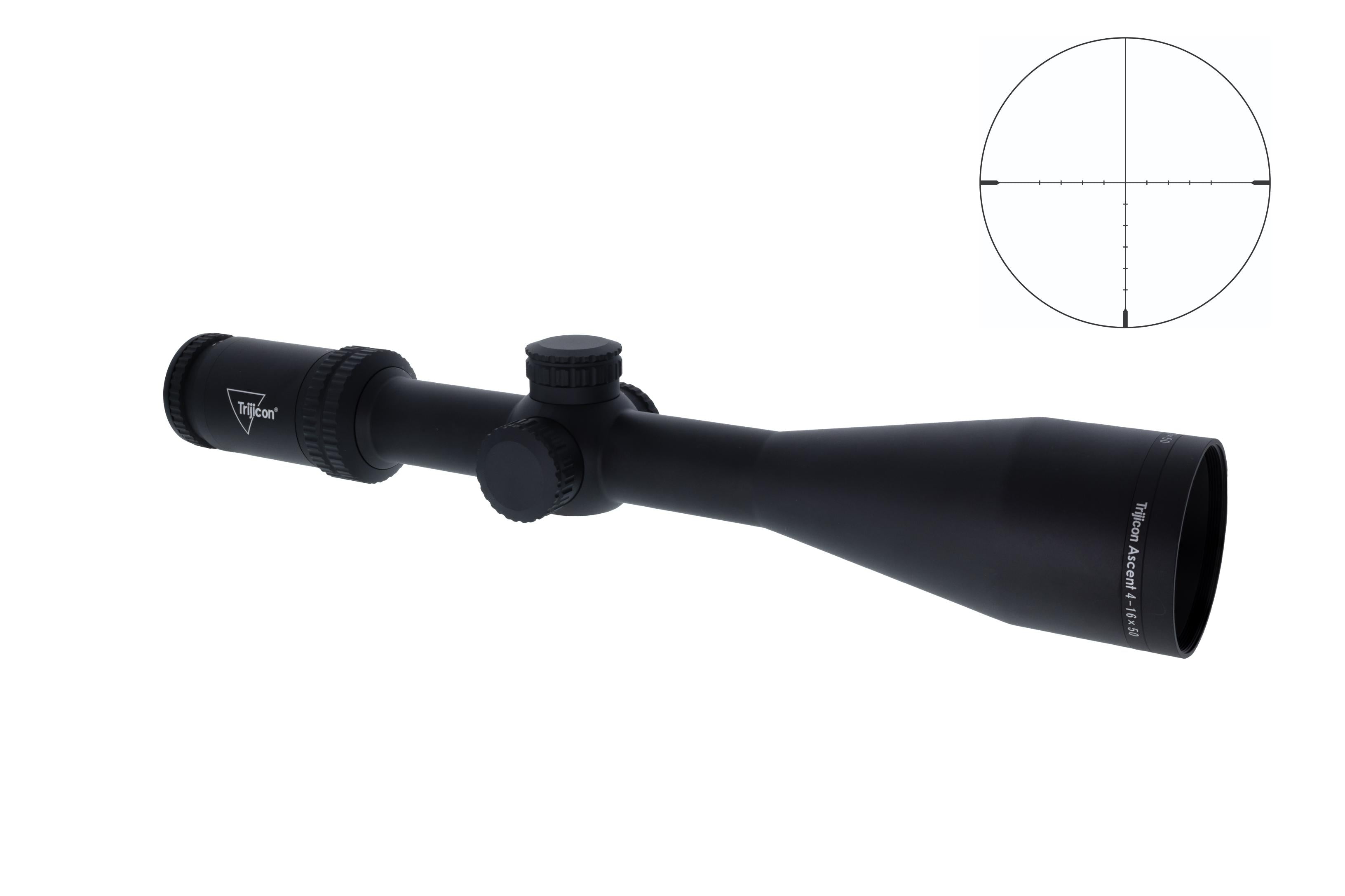Trijicon Ascent 4-16x50mm SFP BDC Target Hold 30mm Matte Blk Riflescope 2800004