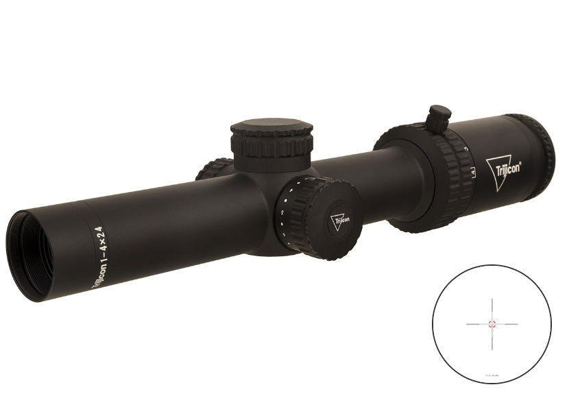 Trijicon Credo 1-4x24 SFP w/ Red BDC Segmented Circle .223 / 55gr, 30mm, Matte Black Riflescope 2900013
