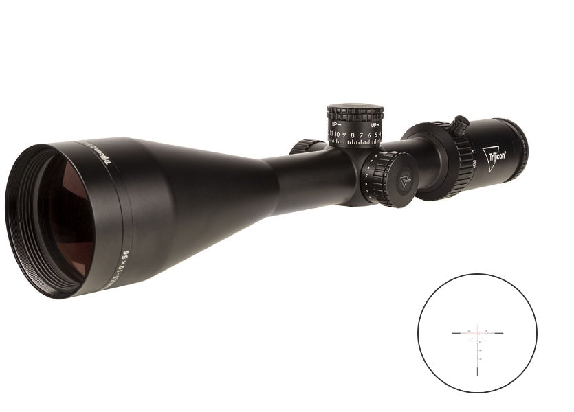 Trijicon Credo HX 2.5-10x56 SFP w/ Red MOA Precision Hunter, 30mm, Satin Black Riflescope 2900027