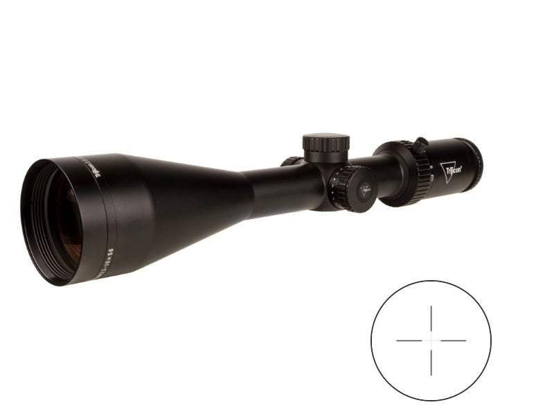 Trijicon Credo HX 2.5-10x56 SFP w/ Green Standard Duplex, 30mm, Satin Black Riflescope 2900030