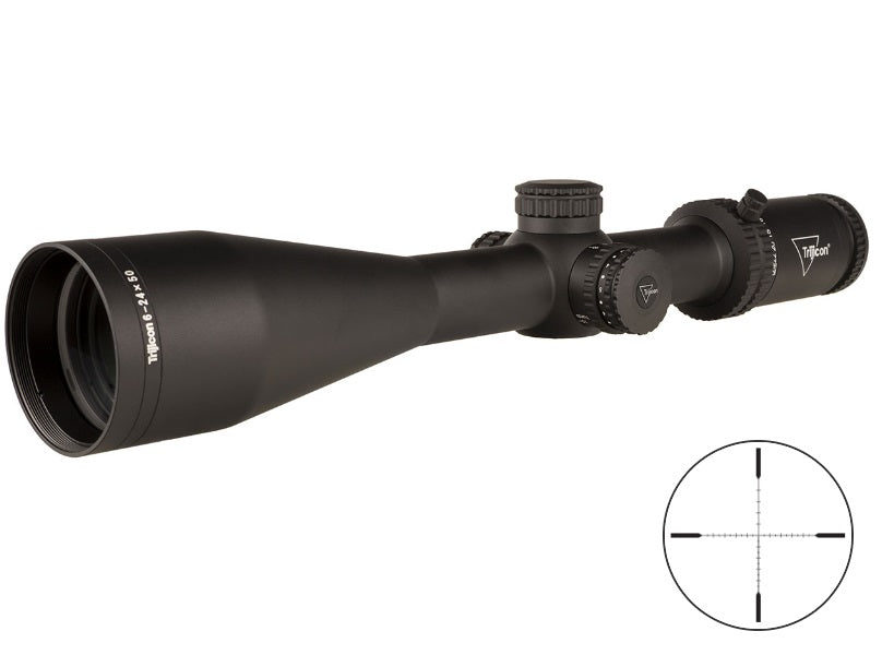Trijicon Tenmile 6-24x50 SFP w/ Green LED Dot, MRAD, 30mm, Riflescope 3000006