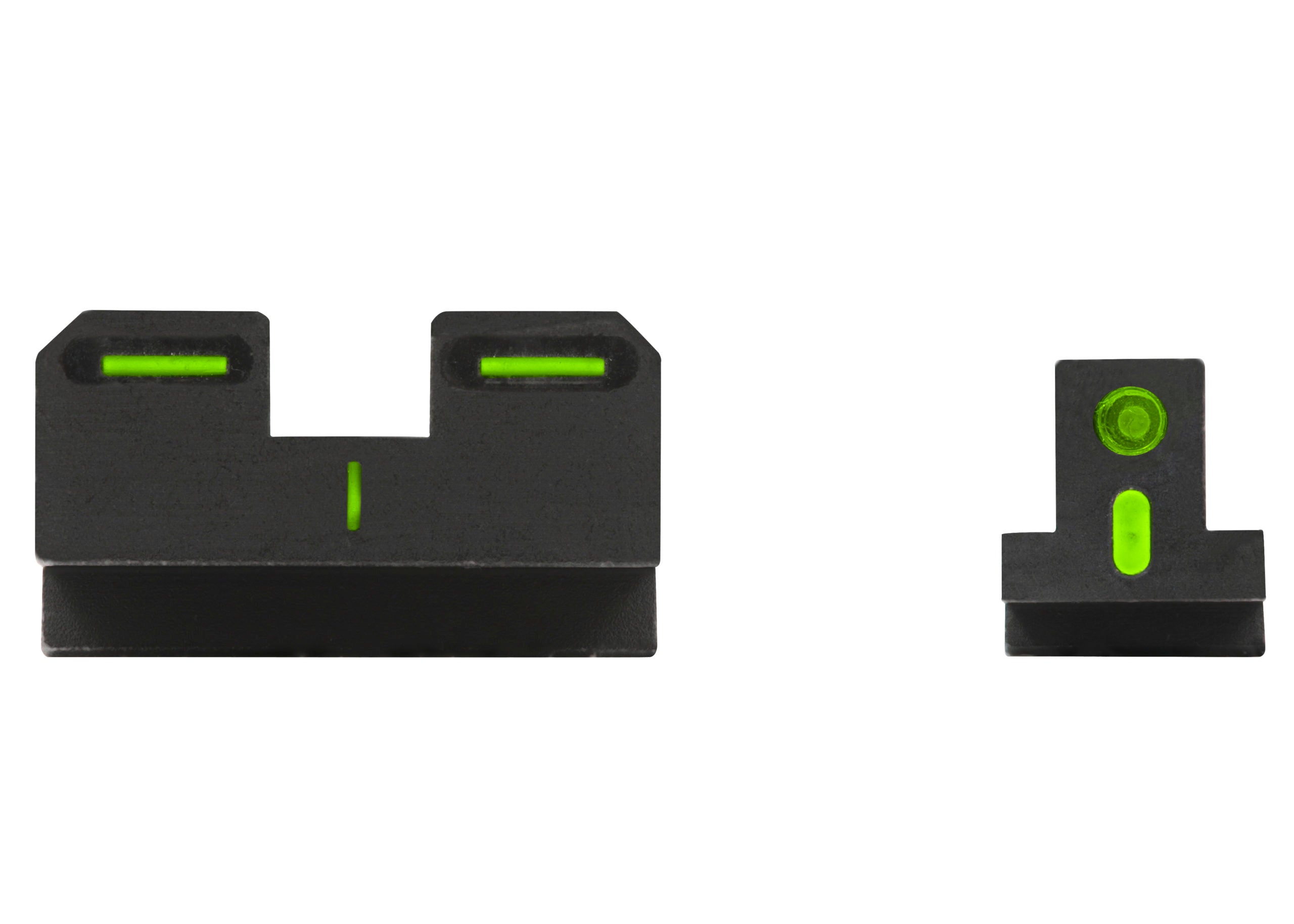Meprolight R4E Optimized Duty Sights for Glock 17/17L/19/22/23/24/25/26/27/28/32/33/34/35/40/41 for enhanced accuracy.