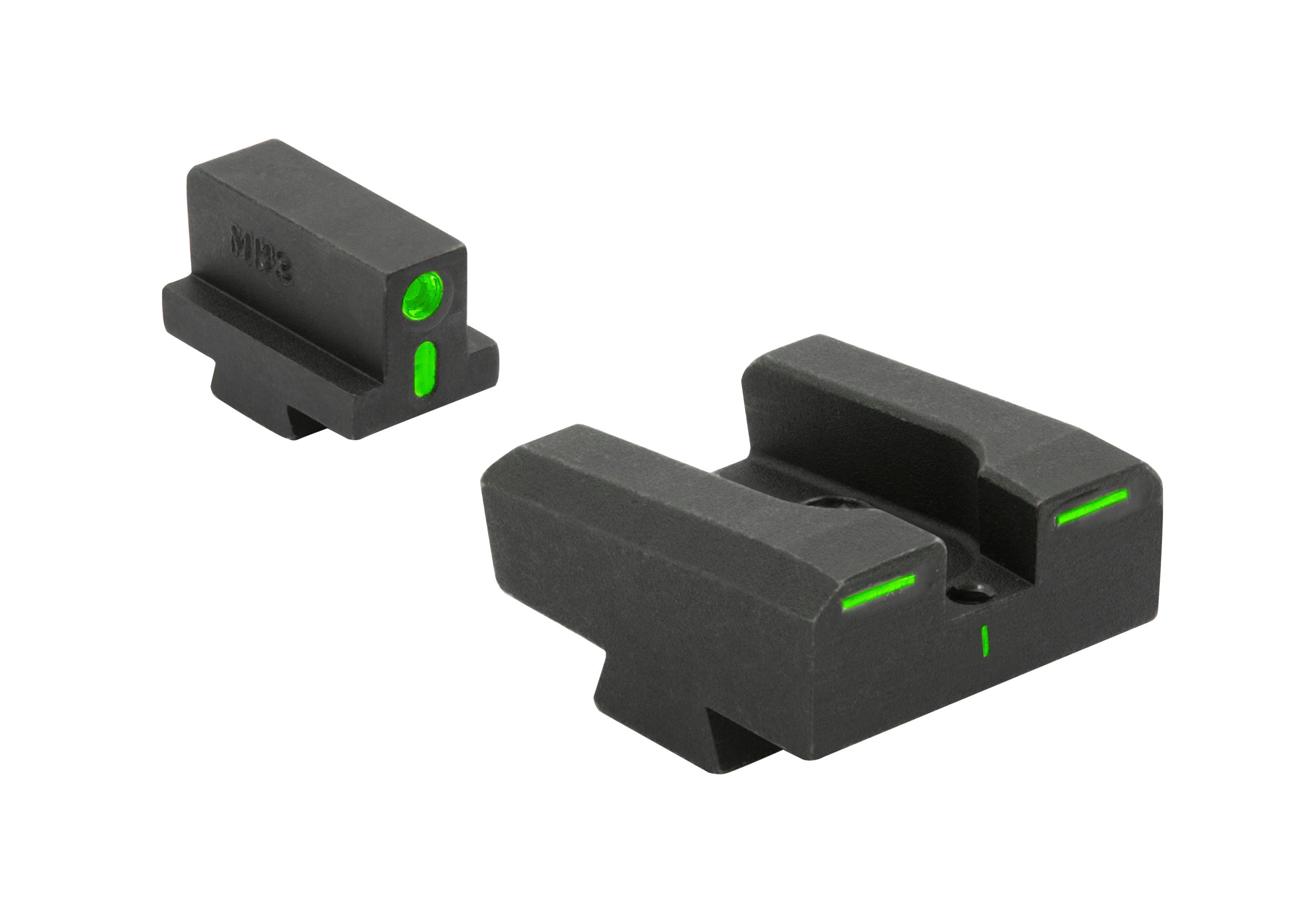 Meprolight R4E Optimized Duty Sights for Glock 17/17L/19/22/23/24/25/26/27/28/32/33/34/35/40/41 enhance target acquisition.