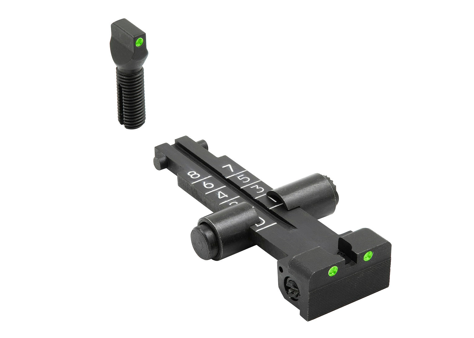 Meprolight Fixed Tru-Dot Night Sights for AK47 Norinco Version Rifles with 800m scale