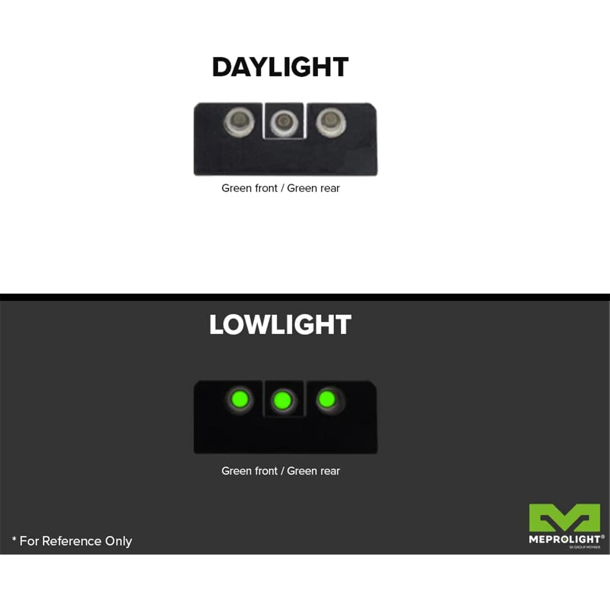 Meprolight Fixed Tru-Dot Night Sights for S&W M&P Bodyguard - Sharp Shooter Optics