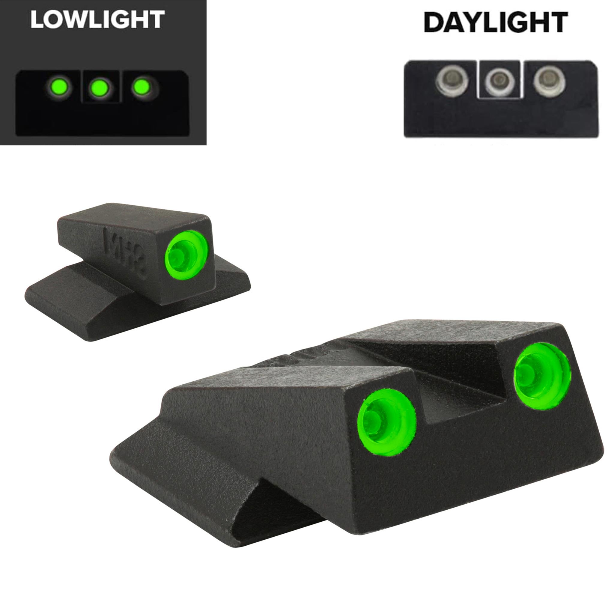 Meprolight Fixed Tru-Dot Night Sights for S&W M&P Bodyguard - Sharp Shooter Optics