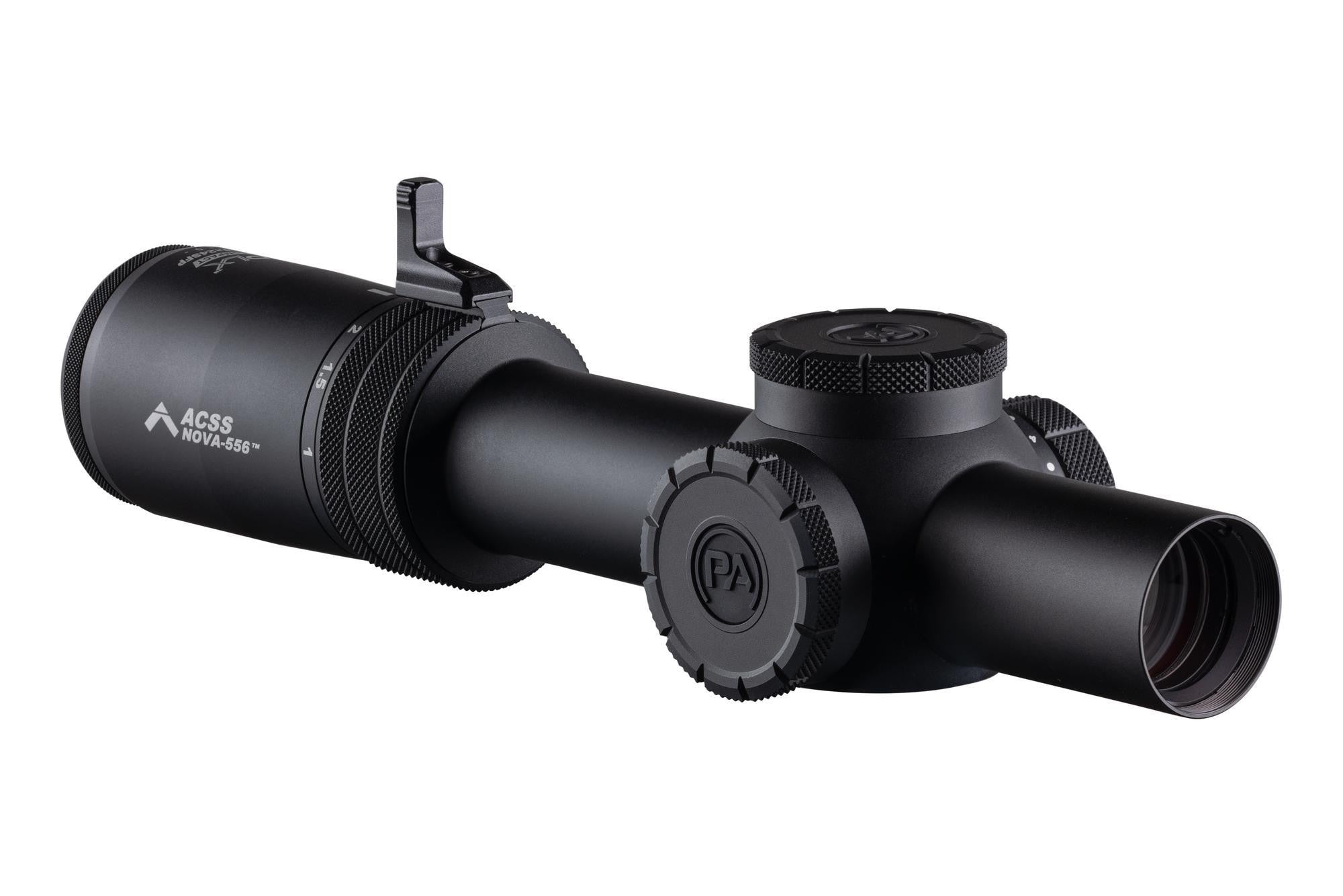 Primary Arms Compact PLxC 1-8X24 SFP Rifle Scope - Illuminated ACSS Nova 5.56/.308 Fiber Wire Reticle