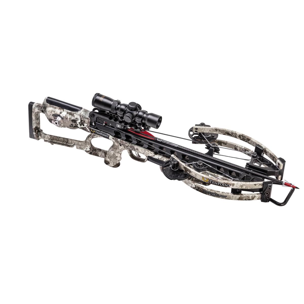 Tenpoint Viper S400 Crossbow Camo, Rangemaster Pro Scope