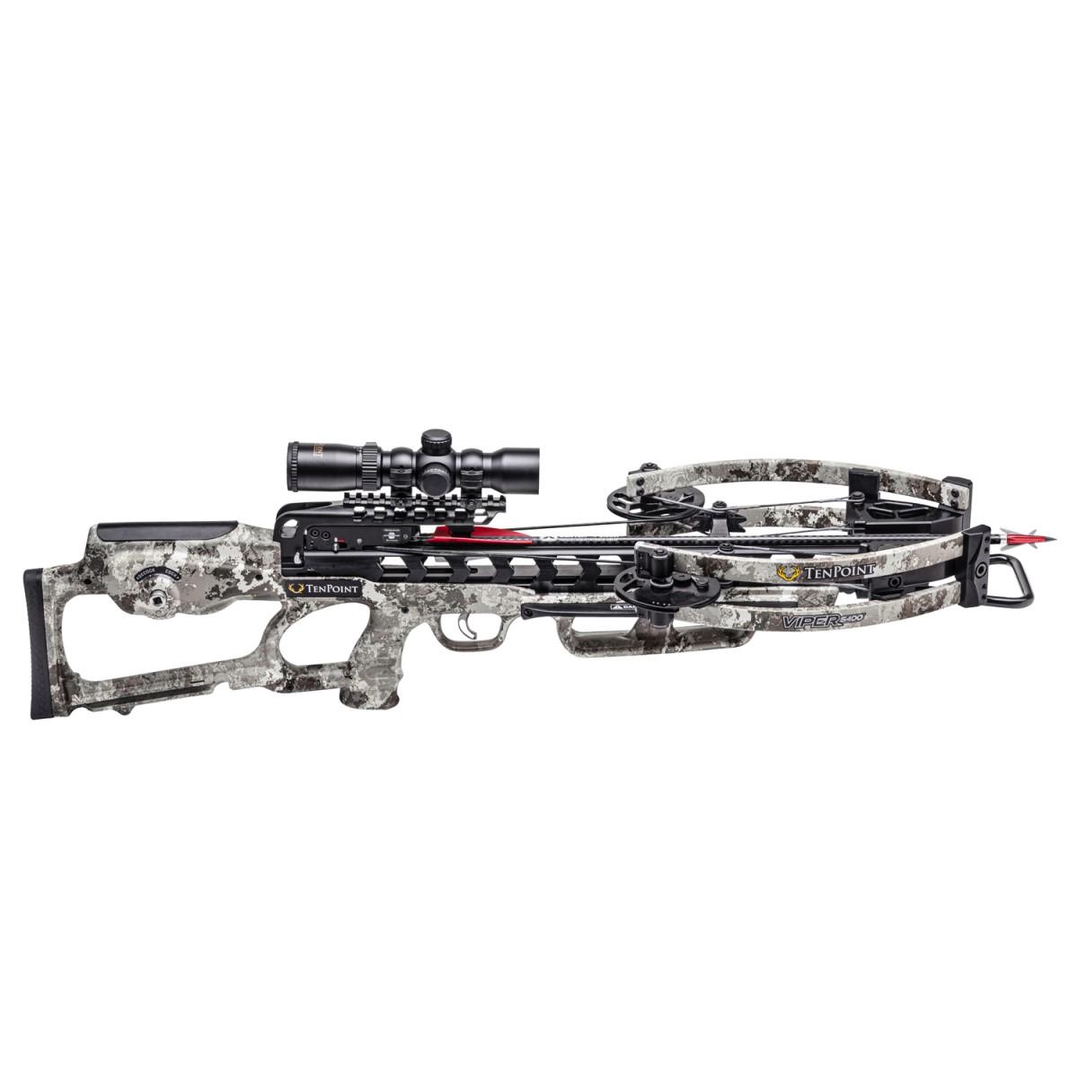 Tenpoint Viper S400 Crossbow Camo, Rangemaster Pro Scope