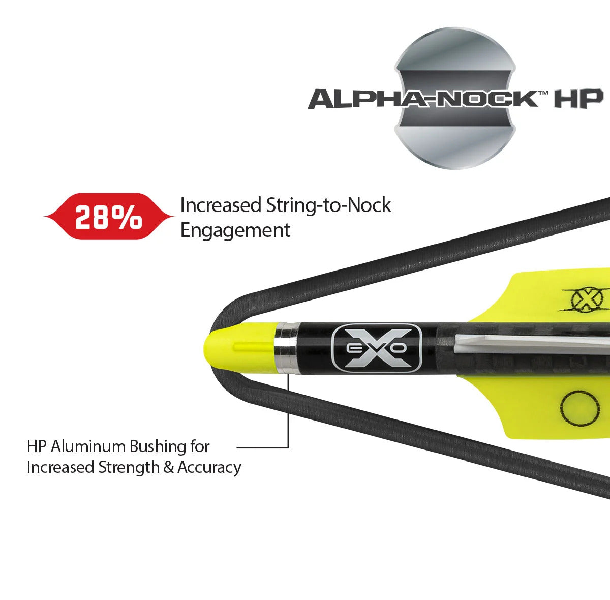 Ten Point EVO-X CenterPunch Carbon Arrows 20" with Molded ALPHA Nocks 6/pk