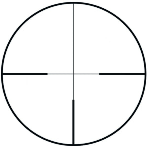 Reticle design for the Blaser B2 1-6x24mm IC Riflescope 80111546, ideal for night hunting and clip-on devices.