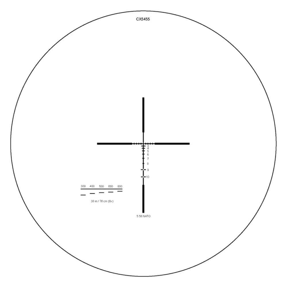 Elcan SpecterDR 1.5x/6x 5.56mm Riflescope with Flip Covers, ARD & 3MOA XOPTEK DFOV6-B146-C10-X3