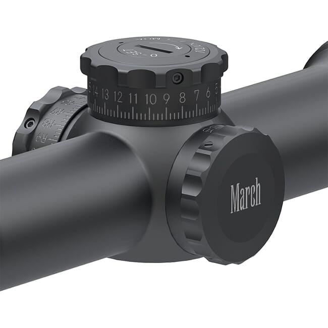 March Compact Tactical 2.5-25x42 Di-plex Reticle 1/4MOA Riflescope D25V42T