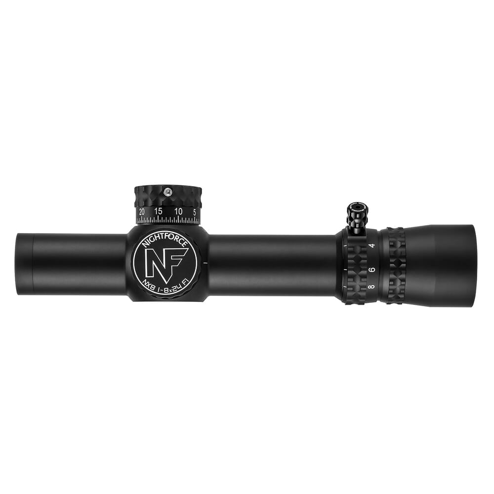 Nightforce NX8 1-8x24mm F1 - ZeroStop - .5 MOA Capped Windage PTL FC-MOA C600