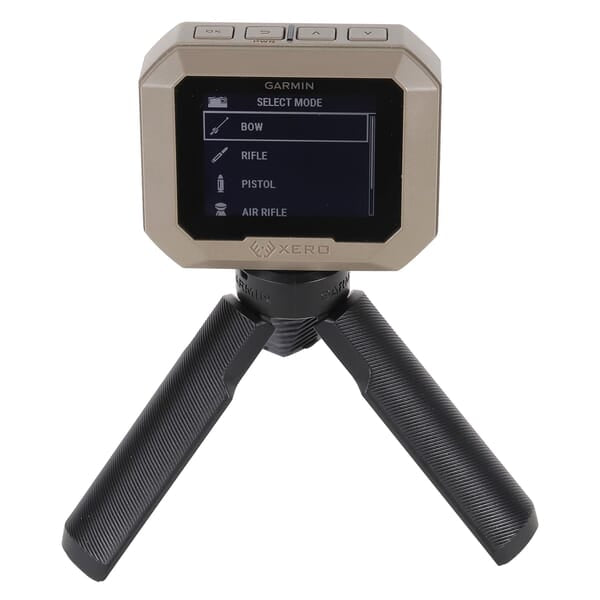 Garmin Xero C1 Pro Chronograph w/Tripod Mount features a user-friendly interface for precise velocity measurements.