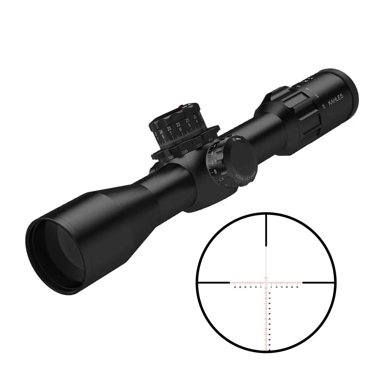 Kahles K328i 3.5-28x50mm CCW MOAK Riflescope w/Left Windage 10702