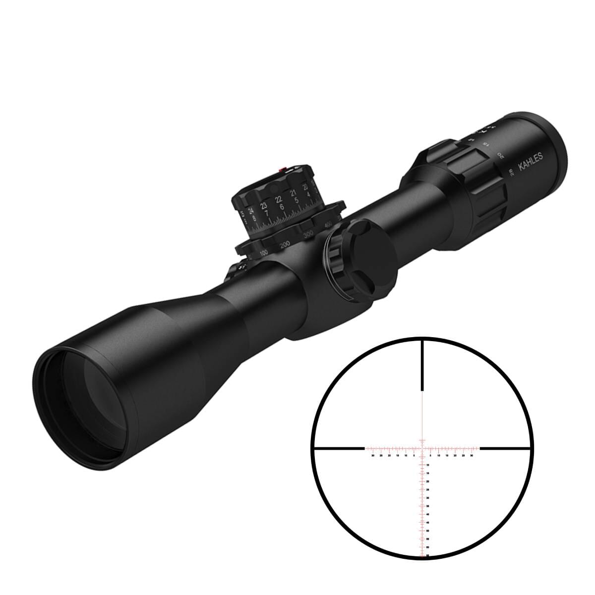Kahles K328i 3.5-28x50 CCW MOAK Riflescope w/Right Windage 10701