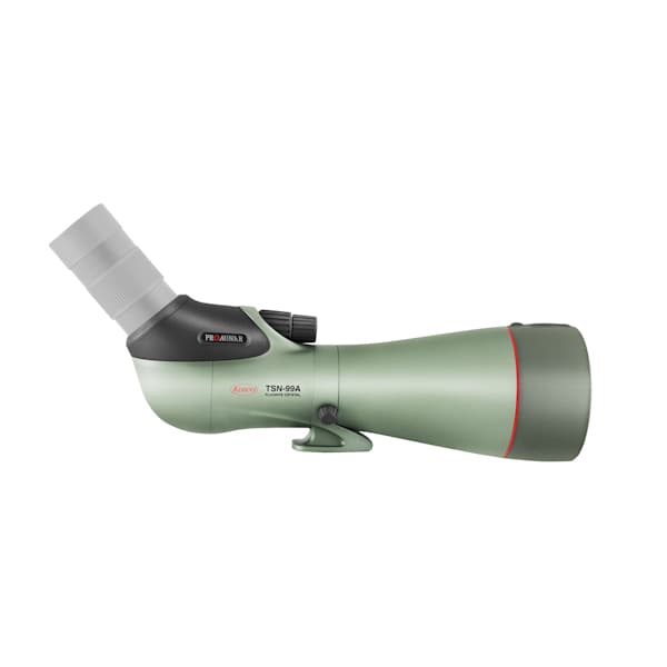 Kowa TSN-99A PROMINAR 99mm Angled Spotting Scope Body offers superior lowlight performance with its large objective lens.