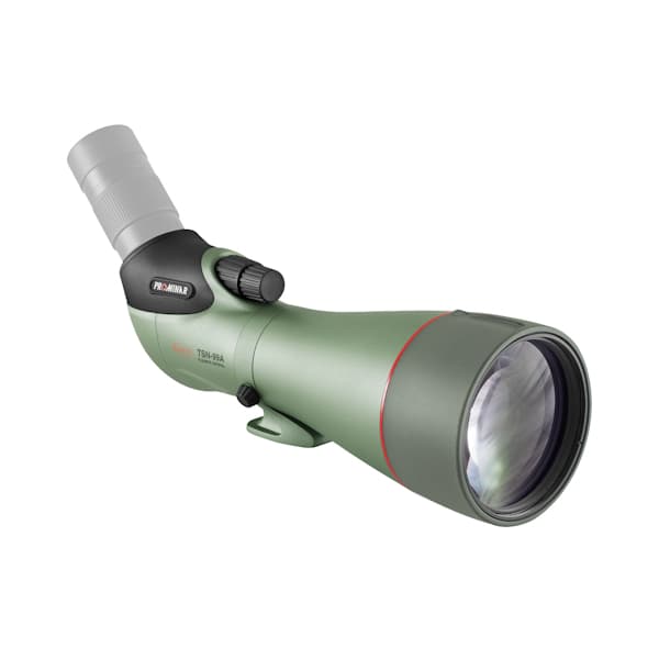 Kowa TSN-99A PROMINAR 99mm Angled Spotting Scope Body features a large fluorite crystal lens for superior detail.
