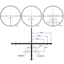 March Compact Tactical Shorty Gen II 1-10x24 FFP DR-TR1FB Reticle 0.1MIL 6Level Illum Riflescope D10SV24FDIMLX-DR-TR1FB