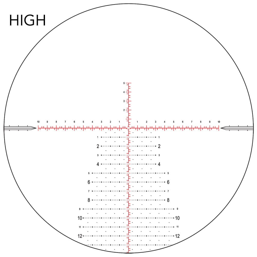 Nightforce ATACR 4-16x42mm F1 Riflescope ZeroHold .1 Mil-Radian Capped Windage DigIllum 12 Mil PTL Mil-XT C615