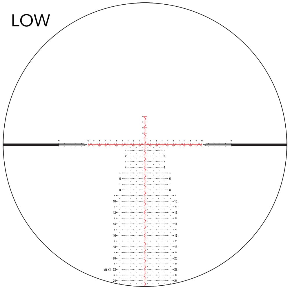 Nightforce ATACR 4-16x42mm F1 Riflescope ZeroHold .1 Mil-Radian Capped Windage DigIllum 12 Mil PTL Mil-XT C615