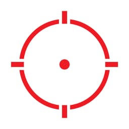 Holosun HS512C Multi-Reticle Circle Dot Enclosed Reflex Sight w/ Solar Failsafe & Shake Awake - HS512C