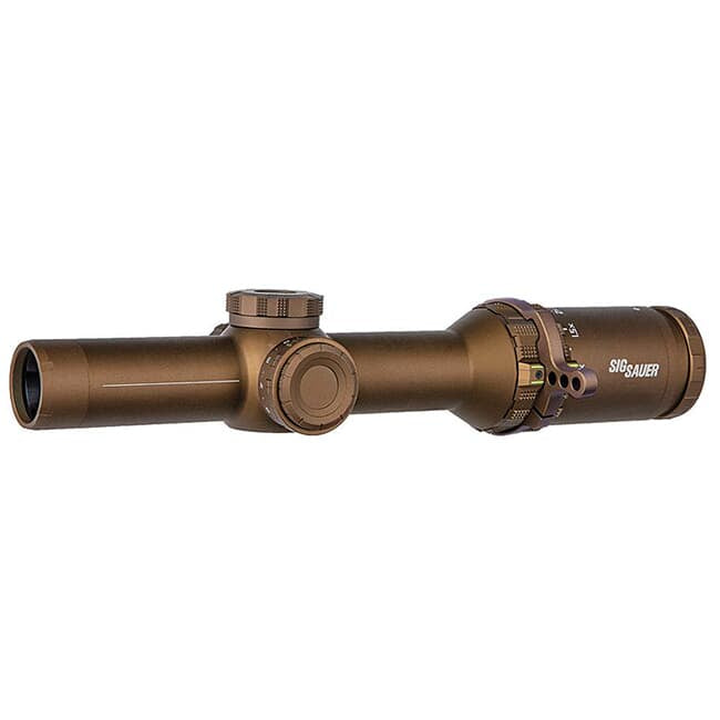 Sig Sauer Tango6T Rifle Scope 1-6x24mm 30mm FFP DWLR6 Reticle Illuminated FDE SDMR SOT61239