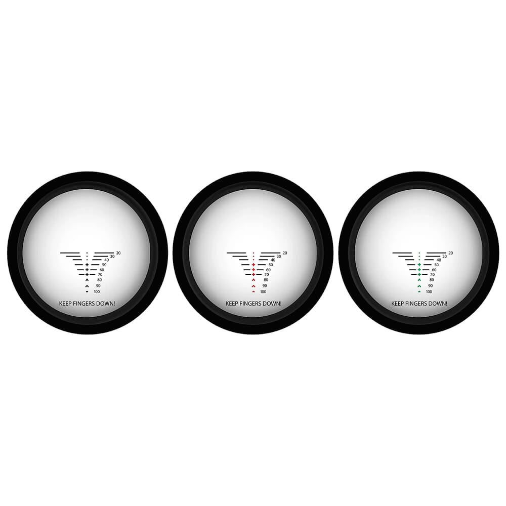 Bright glass-etched reticle of TenPoint EVO-X Marksman Elite Scope w/Target Turret Adjustment 100yd Blk HCA-095-2.