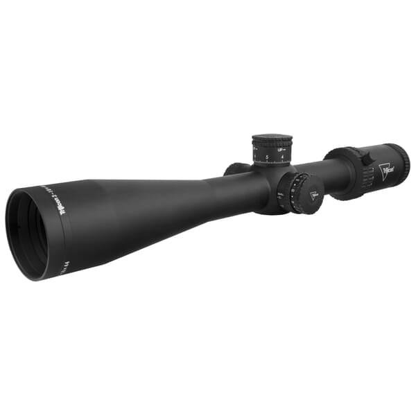 Trijicon Tenmile 3-18x44 FFP Riflescope w/ MRAD Precision Tree (Red/Green Illumination), 30mm, 3000002 for long-range accuracy.