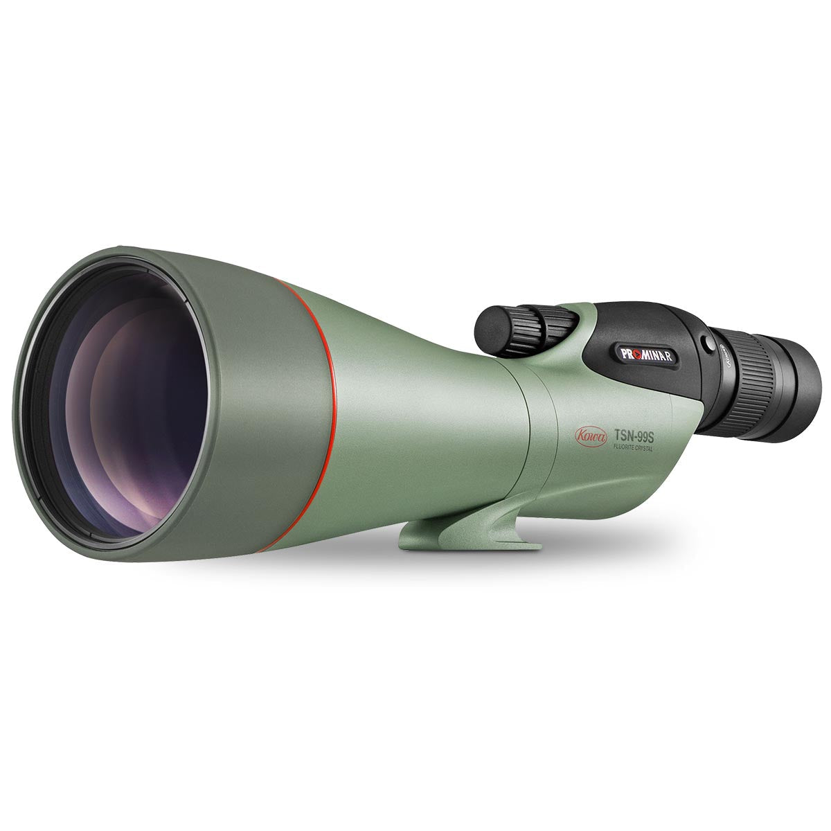 Kowa TSN-99S PROMINAR 30-70x99 Straight Spotting Scope Kits features a 99mm fluorite lens for unmatched clarity and detail.