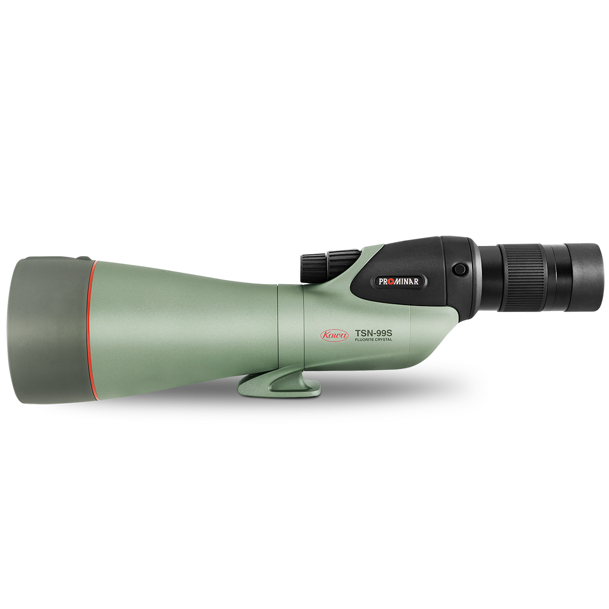 Kowa TSN-99S PROMINAR 30-70x99 Straight Spotting Scope Kits showcasing a large 99mm fluorite crystal objective lens.